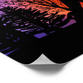 公園での瞑想 | Yoga, Trees and Sunset ポスター (角)