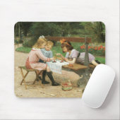 公園でアフタヌーンティーを楽しむ子供たち マウスパッド (マウス)