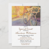 公園で自転車パーティイベントに招待します 招待状 (正面)