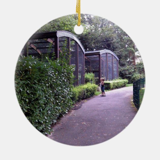 公園で2人の子供 セラミックオーナメント (裏面)