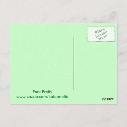 公園で ポストカード (裏面)