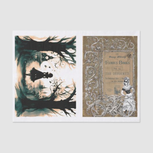 公園とペニーレーンデコパージュを歩く 薄葉紙 (正面)