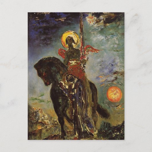 公園と死の天使はグスターブ・モロー ポストカード (正面)