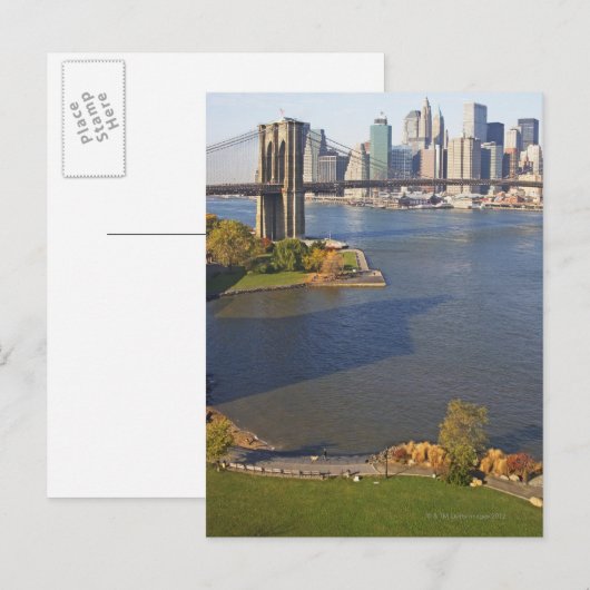 公園と街並み ポストカード (正面/裏面)