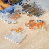 公園に傘を持った人々 ジグソーパズル (側面)