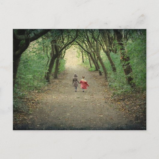 公園のはがきに散歩すること ポストカード (正面)