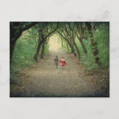 公園のはがきに散歩すること ポストカード (正面)