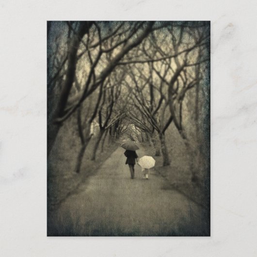 公園のはがきに散歩すること ポストカード (正面)