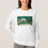 公園のアイダホの市ツーリスト滝の眺め、ID Tシャツ (正面)