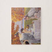 公園のアフタヌーンティー ジグソーパズル (縦)