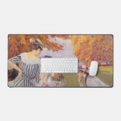 公園のアフタヌーンティー デスクマット (キーボード&マウス)