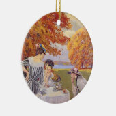 公園のアフタームーンティー セラミックオーナメント (右)