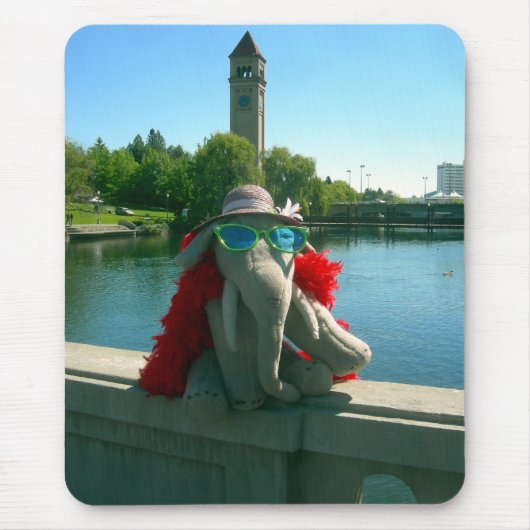 公園のエラさん マウスパッド (正面)