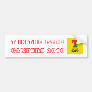 公園のキャンピングカーのバンパーステッカーのT バンパーステッカー