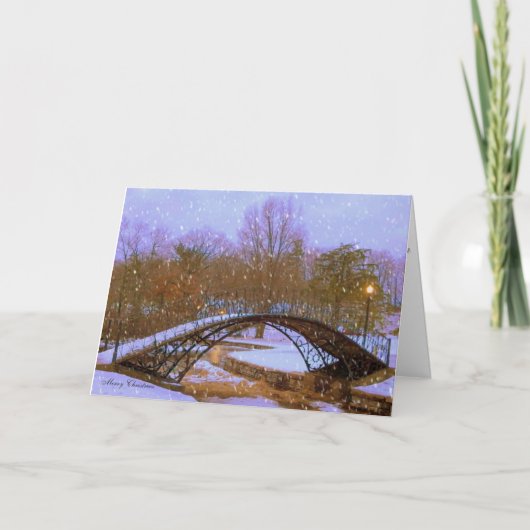 公園のクリスマスイブ シーズンカード (正面)