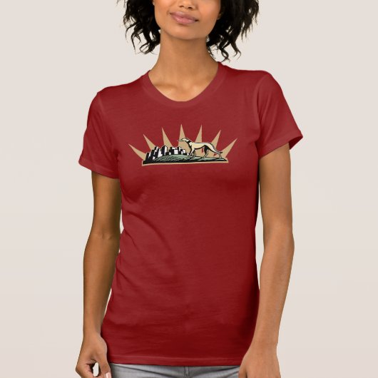 公園のグレイハウンド Tシャツ (正面)
