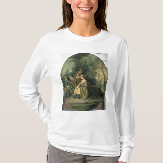 公園のコンサート、1725年 Tシャツ (正面)