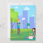 公園のソーシャルメディア 招待状 (正面)