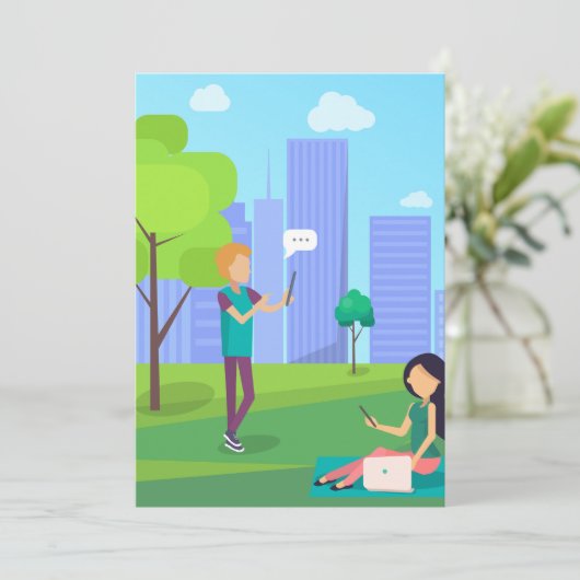 公園のソーシャルメディア 招待状 (スタンド正面)