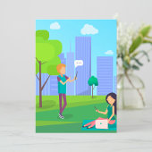 公園のソーシャルメディア 招待状