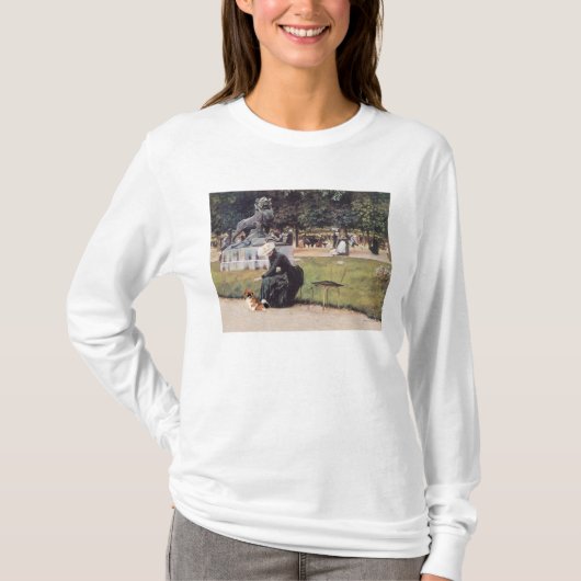 公園のチベット・スパニエル Tシャツ (正面)