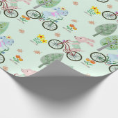 公園のバニー ラッピングペーパー (角)