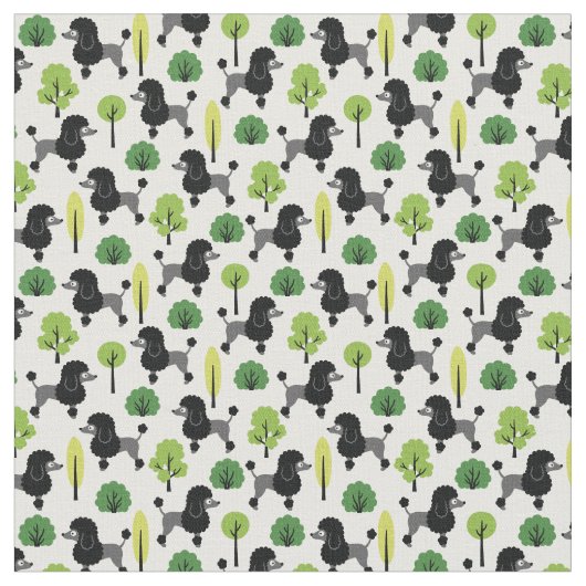 公園のプードル ファブリック (クローズアップ)