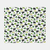 公園のプードル フリースブランケット (正面(横))