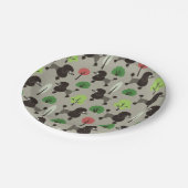 公園のプードル ペーパープレート (アングル)