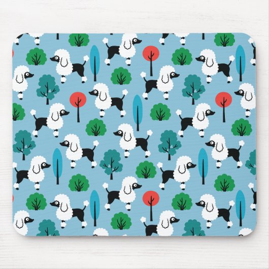 公園のプードル マウスパッド (正面)