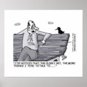 公園のベンチのシニア ポスター (正面)