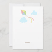 公園のベンチの招待状 招待状 (裏面)