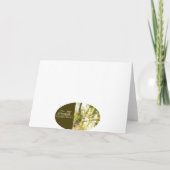 公園のベンチの挨拶状 カード (裏面)