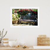 公園のベンチ ガーデンポスター ポスター (キッチン)