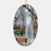 公園のベンチ セラミックオーナメント (右)