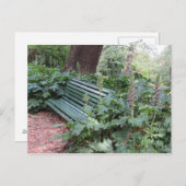 公園のベンチ ポストカード (正面/裏面)