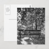公園のベンチ ポストカード (正面/裏面)