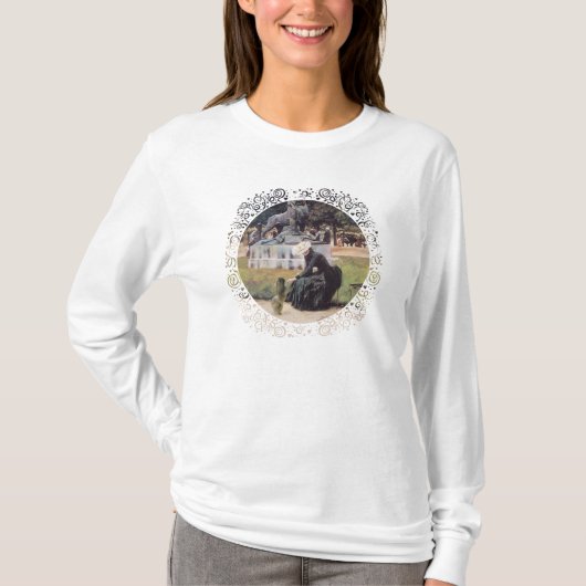 公園のペキニーズ Tシャツ (正面)