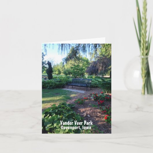 公園のメッセージカード カード (正面)