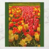 公園のワインまたはワインのきらめくボトルLAのチューリップ ワインラベル (シングルラベル)