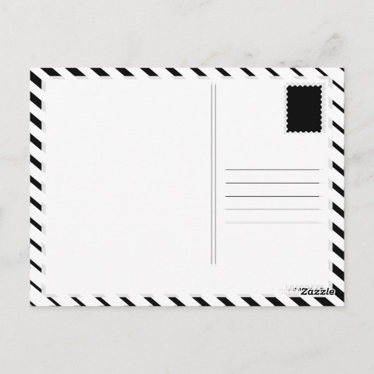 公園の冬の散歩 ポストカード (裏面)