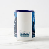 公園の半分はダークマグの後 ツートーンマグカップ (中央)