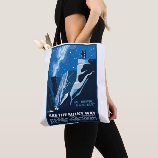 公園の半分は暗い後(TM) トートバッグ (クローズアップ)