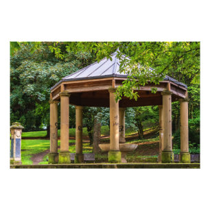 公園の古いパビリオン フォトプリント
