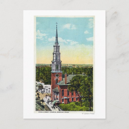 公園の外観通り教会 ポストカード (正面)