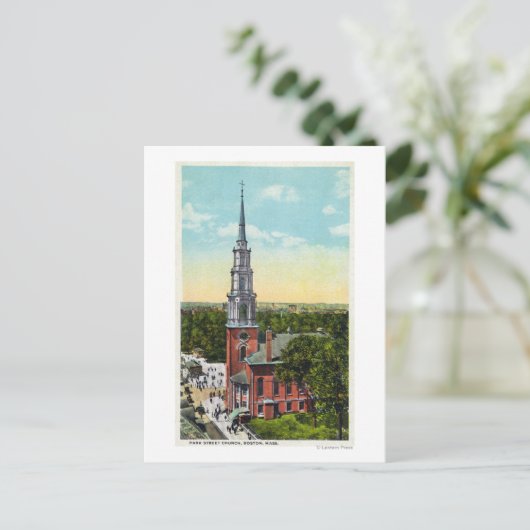 公園の外観通り教会 ポストカード (スタンド正面)