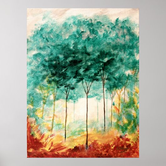 公園の大きなアートプリント絵画の ポスター (正面)