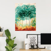 公園の大きなアートプリント絵画の ポスター (ホームオフィス)