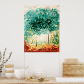 公園の大きなアートプリント絵画の ポスター (キッチン)