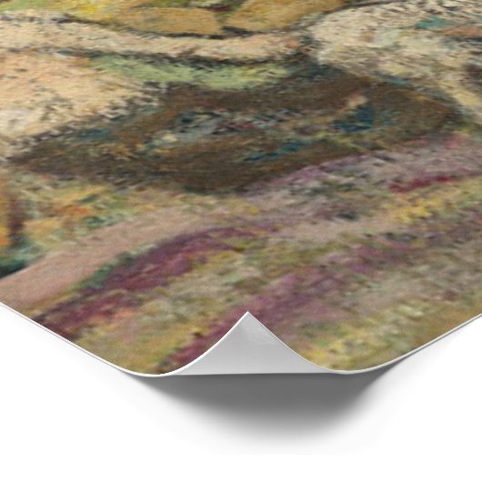 公園の女性のグループ絵画ヴィンテージ ポスター (角)